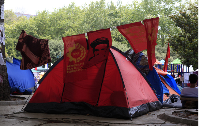 Zeltlager der Demonstranten im Gezi-Par