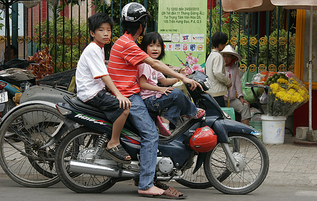 Straßenverkehr in Ho-Chi-Minh-Stadt