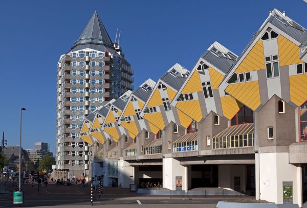 Kubushäuser, Bleistift-Turm, Het Potlood, Rotterdam, Zuid-Holland, Niederlande