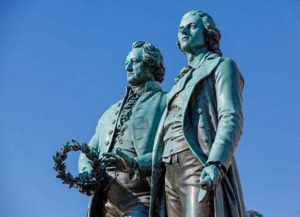 Weimar • Goethe- und Schiller-Denkmal auf dem Theaterplatz