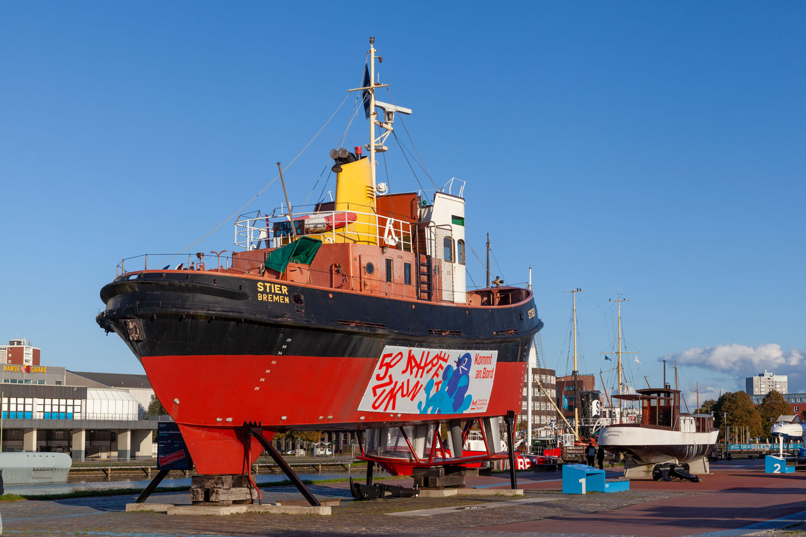 Bremerhaven, Hafenschlepper Stier Bremen, Deutsches Schifffahrtsmuseum, Freie Hansestadt Bremen, Deutschland