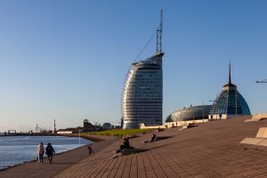 Bremerhaven, Atlantic Hotel Sail City, Klimahaus, Havenwelten, Freie Hansestadt Bremen, Deutschland