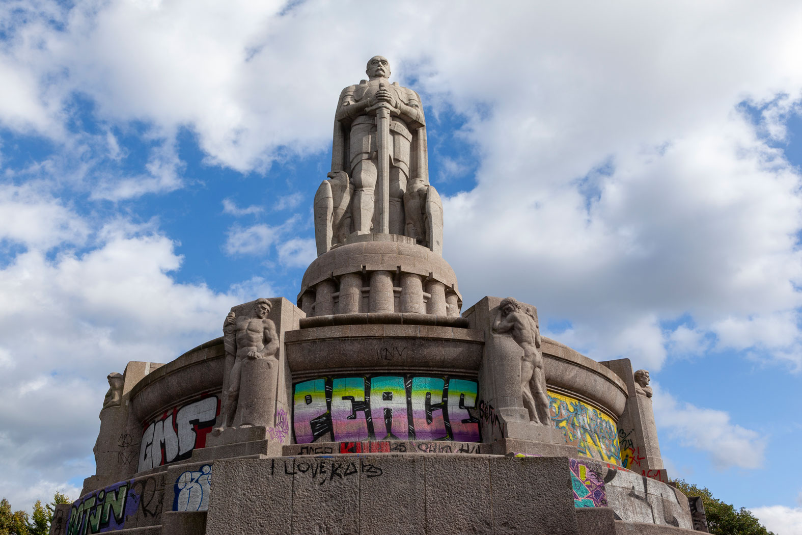 Hamburg, Otto von Bismarck, Denkmal, Alter Elbpark, Hansestadt Hamburg, Deutschland