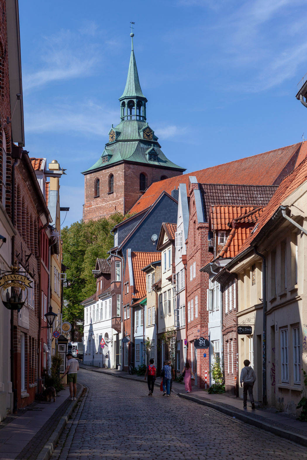 Hansestadt Lüneburg, St. Nicolai im Wasserviertel, Fachwerkfassade, Niedersachsen, Deutschland