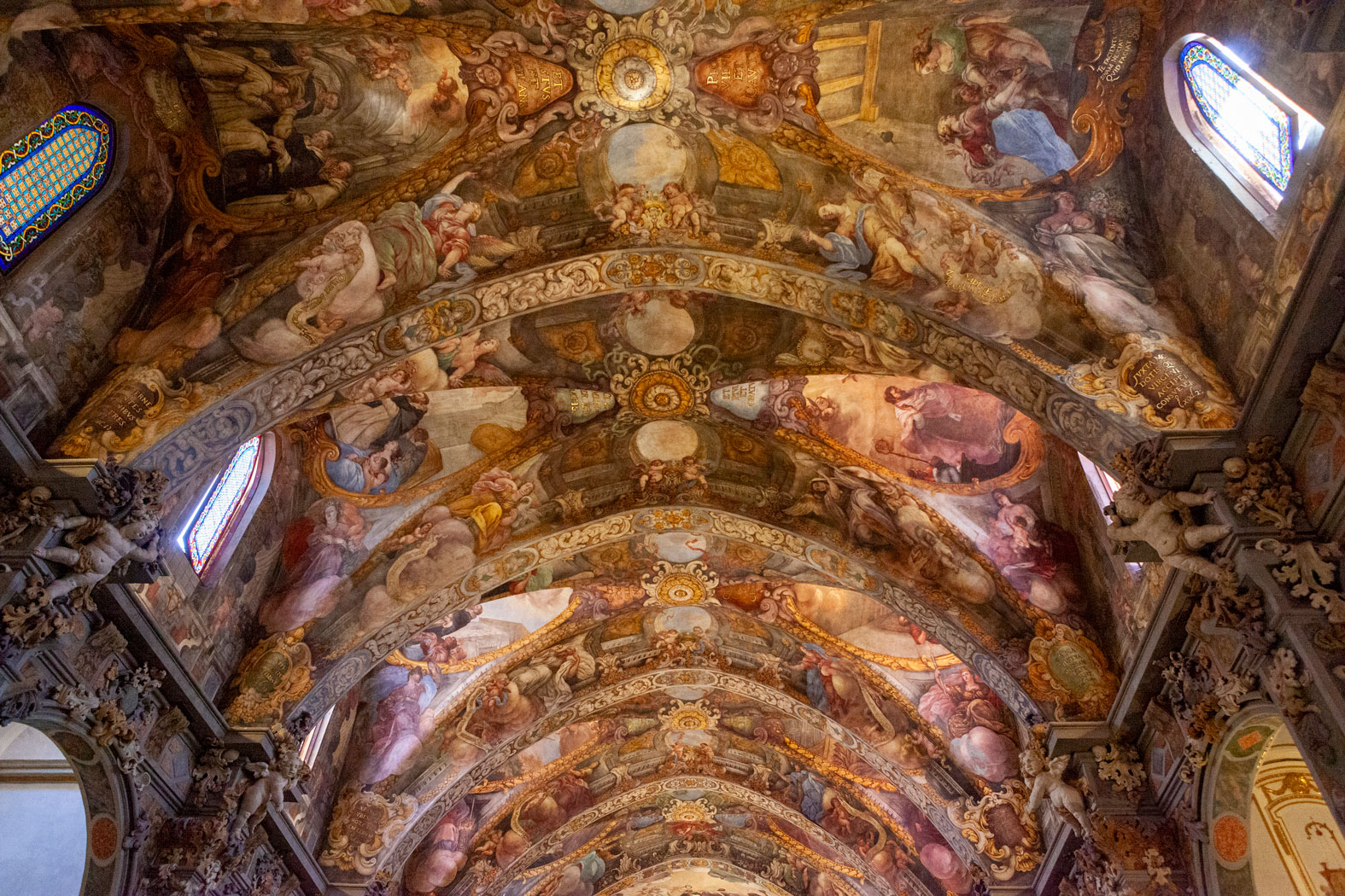 Deckengemälde, San Nicolás de Bari und San Pedro Mártir, València, Valencia, Spanien