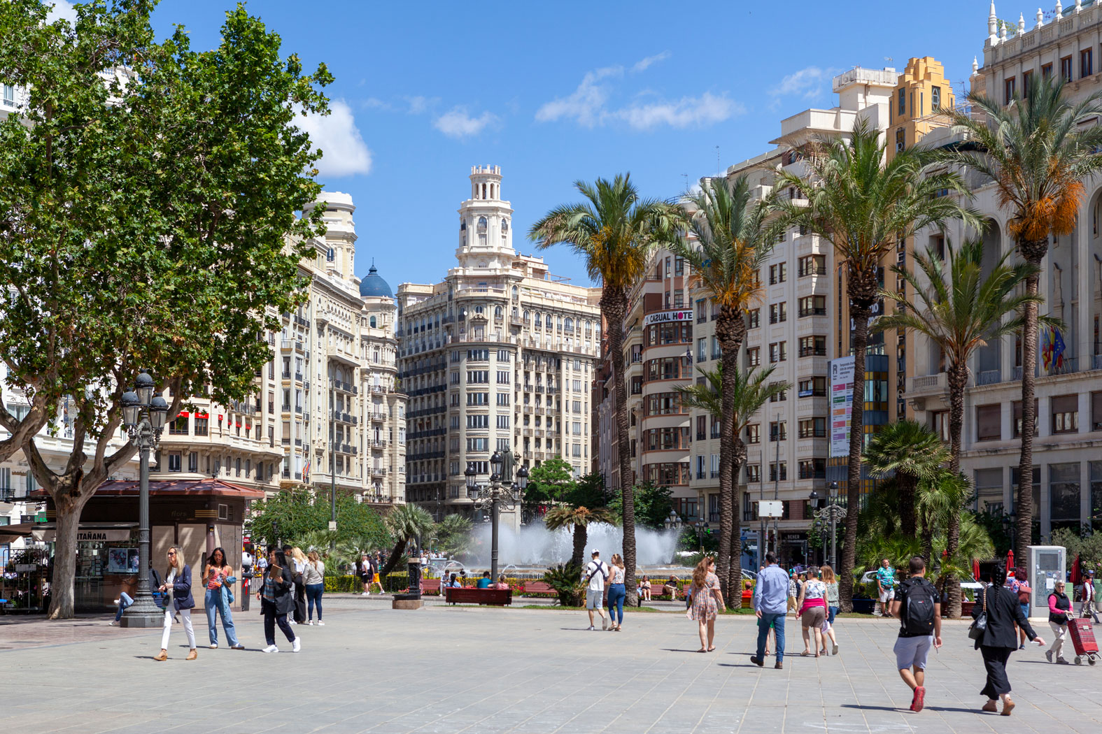 Plaza del Ayuntamiento, València, Valencia, Spanien