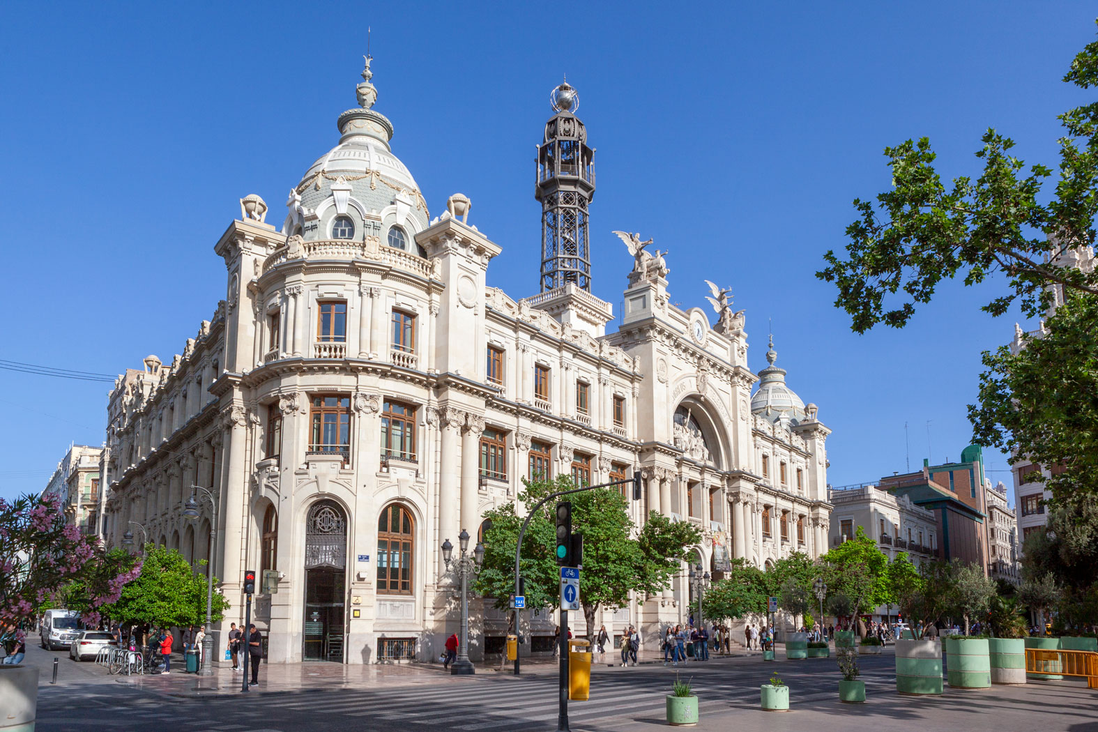 Palacio de las Comunicaciones, Plaza del Ayuntamiento, València, Valencia, Spanien